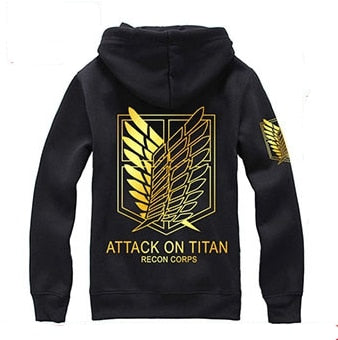 New Anime Wings of Liberty Cosplay Costume Attack on Titan Unisex Hoodies Shingeki No Kyojin Legion Zipper Jacket Sweatshirts