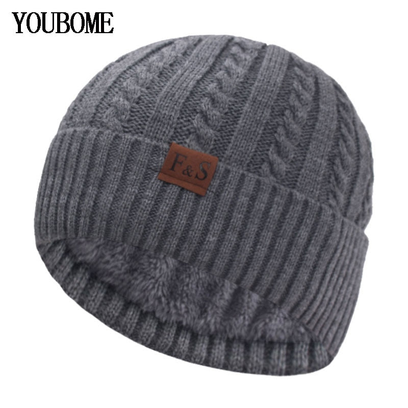 Beanies Knitted Hat Men&#39;s Winter Hats For Women Skullies Brimless Cap Gorras Bonnet Sport Male Beanie Warm Thick Winter Hat Cap