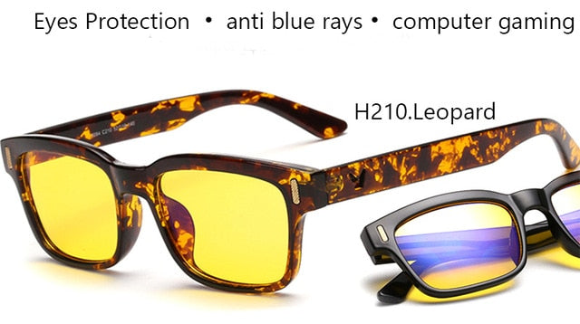 Blue Ray Computer Glasses Men Screen Radiation Eyewear Brand Design Office Gaming Blue Light Goggle UV Blocking Eye Spectacles