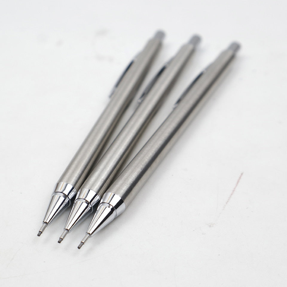 Full Metal Mechanical Pencil 0.5mm/0.7mm/0.9mm High Quality Automatic Pencils Writing School Pencils Office Supplies 2pcs/lot