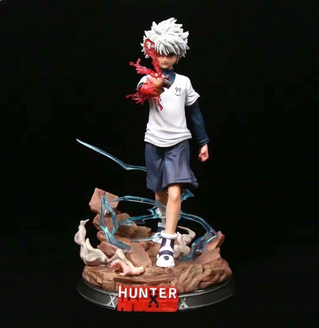 27cm Hunter x Hunter Gon Freecss &amp; Killua Zoldyck Anime PVC Action Figure Toy GK Game Statue Figurine Collection Model Doll Gift