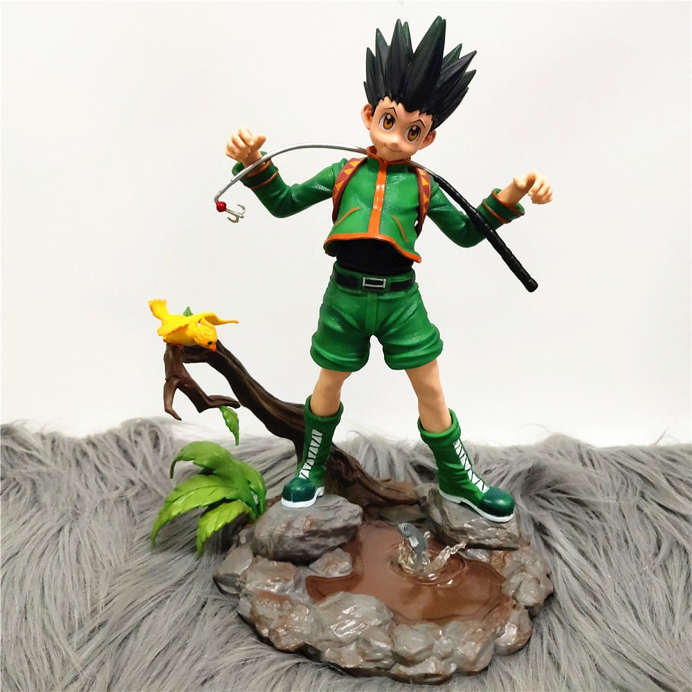 Hunter X Hunter Statue Killua GON Figure PVC Action Figures 250mm Anime Hunter X Hunter Figurine Collection Toy Diorama