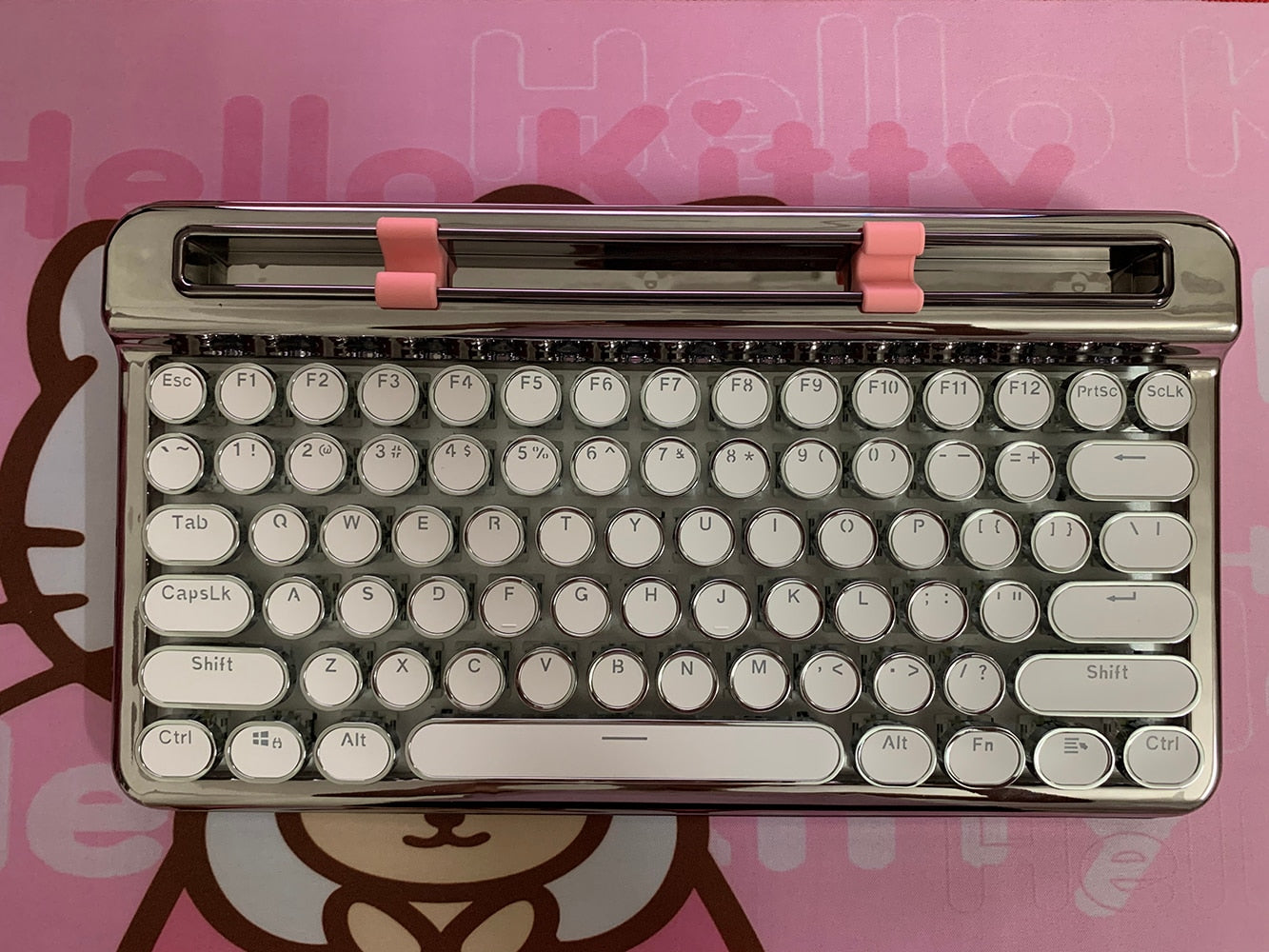 Retro typewriter mechanical keyboard Punk keycap phone tablet MAC Bluetooth mechanical keyboard