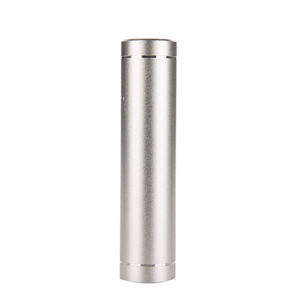 Mini Battery Bank Power Back Case Aluminum Cylindrical Cellphone 18650 Battery Backup Charger USB DIY Box Battery Storage Case