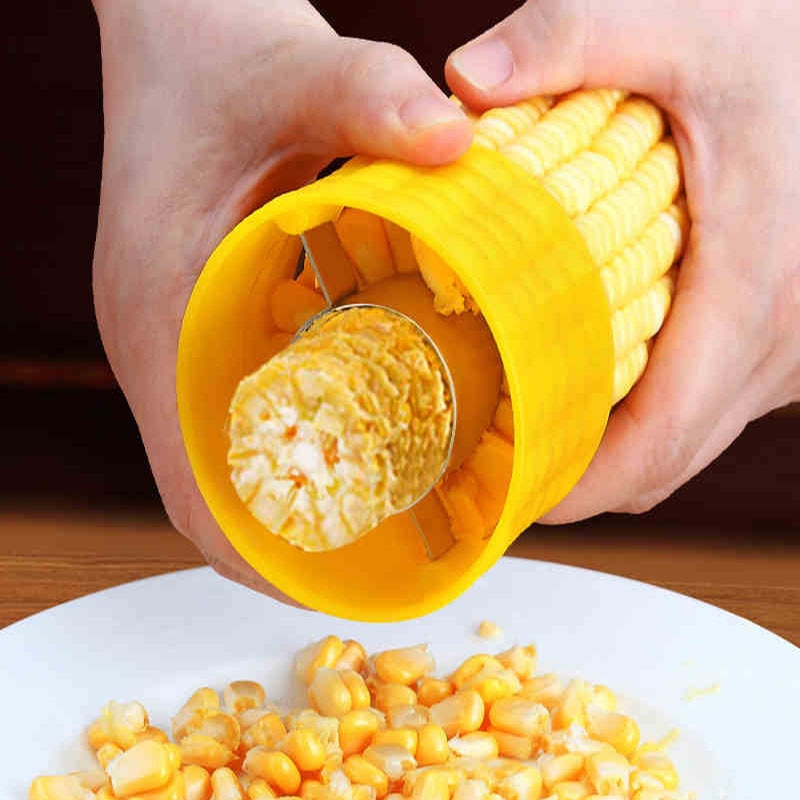 Kitchen Gadgets Corn Stripper Cutter Creative Corn Shaver Peeler Separator Home Kitchen Cooking Accessories Tools Cob Remover