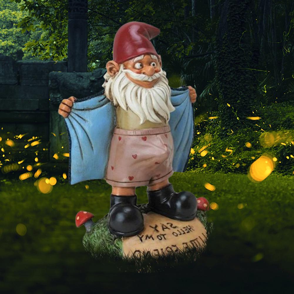 Creative Gnome Garden Statues Outdoor Gardening Dwarf Ornaments Dwarf Sexy Funny Garden Home Sculptures Decoartion Dropshipping