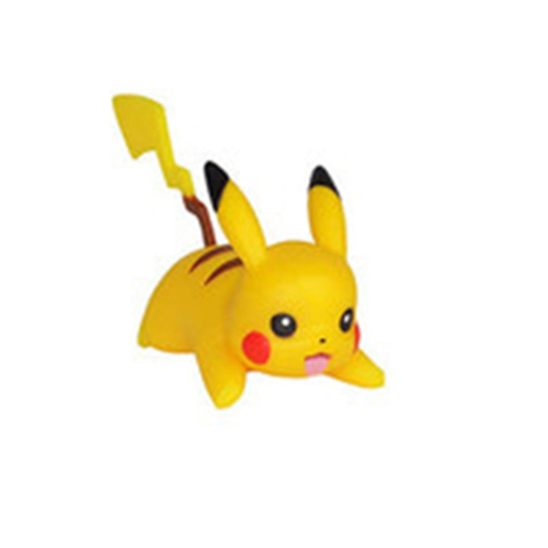 8pcs/set Pikachu Pokemon Pocket Monster detective Pikachu Doll PVC Action Figure игрушки Battle collector Decoration Kids gifts