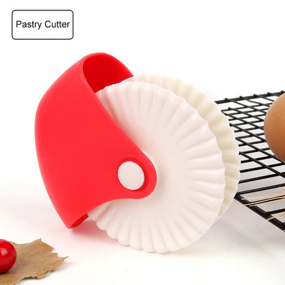 Pizza Pastry Wheel Pie Pastry Cutter DIY Dough Cutting Tools Lattice Rolling Cutter Decoration Baking Tools Kitchen Gadgets