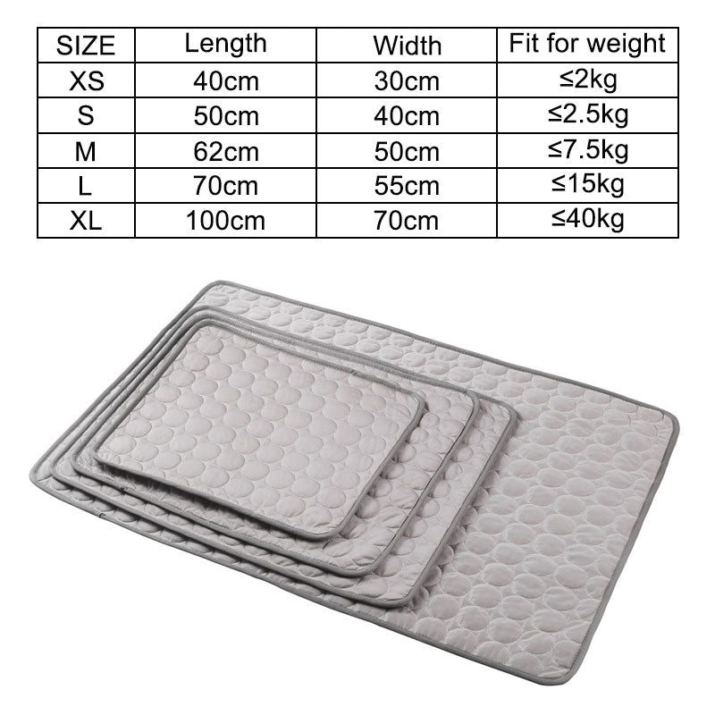 Dog Cooling Mat Summer Pad Mat For Dogs Cat Breathable Blanket Cat Ice Pads Washable Sofa Breathable Pet Dog Bed Pet Mats