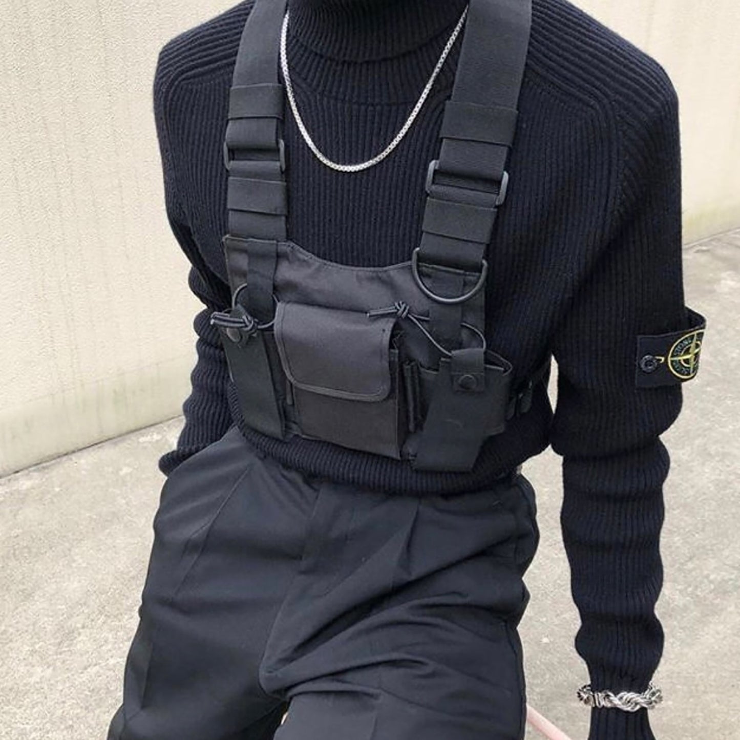 11 BYBB&#39;S DARK Function Tactical Chest Bag  Hip Hop Streetwear Men Functional Waist Bags Adjustable Pockets Waist Shoulder Bag