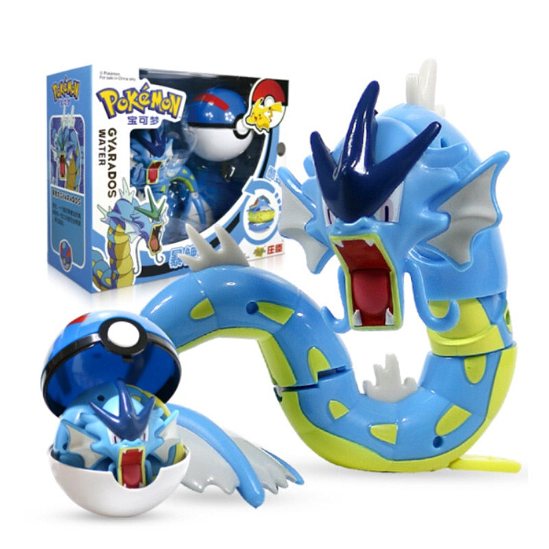 TOMY Pokemon Action Morphing Pokeballs Transformation Toys For Child PIKACHU Charizard Mewtwo Blastoise Venusaur Gyarados Toys