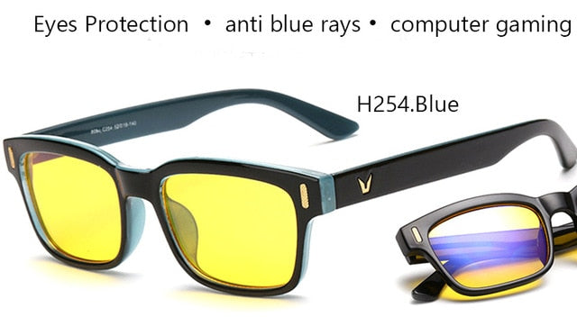 Blue Ray Computer Glasses Men Screen Radiation Eyewear Brand Design Office Gaming Blue Light Goggle UV Blocking Eye Spectacles