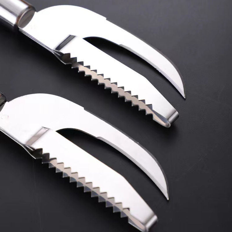 Fish Scale Knife Seafood Fish Filting Cutter Scaler Knives Cleaning Peeler Can Opener Kitchen Cooking Tools Gadgets Accesories