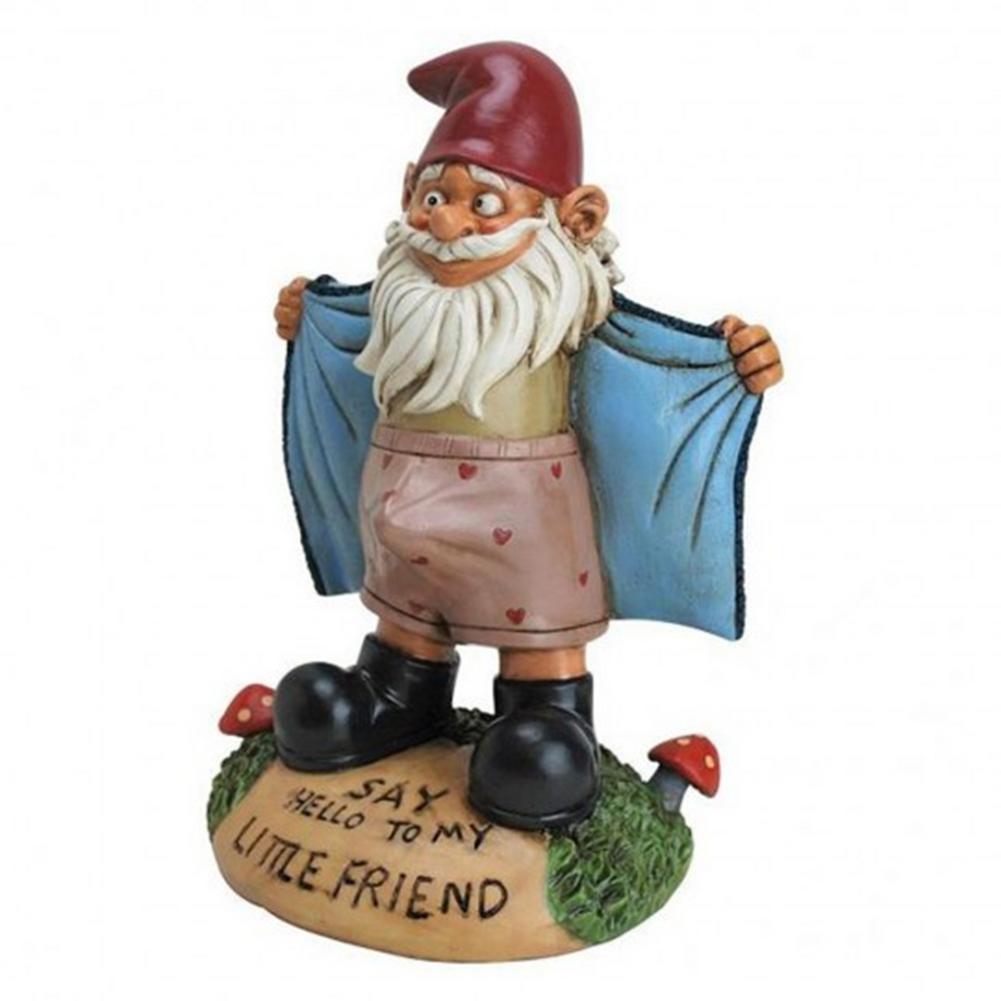 Creative Gnome Garden Statues Outdoor Gardening Dwarf Ornaments Dwarf Sexy Funny Garden Home Sculptures Decoartion Dropshipping