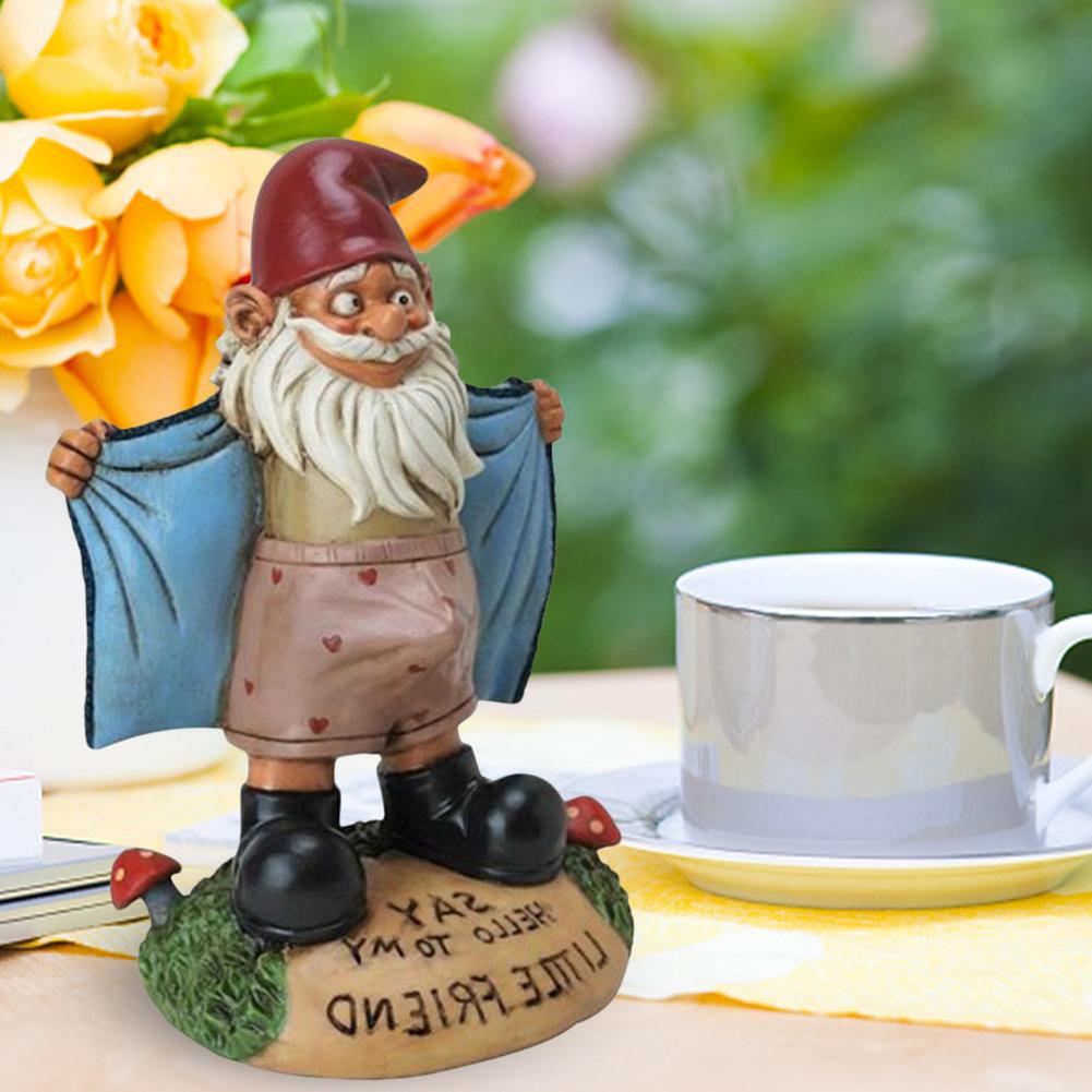 Creative Gnome Garden Statues Outdoor Gardening Dwarf Ornaments Dwarf Sexy Funny Garden Home Sculptures Decoartion Dropshipping