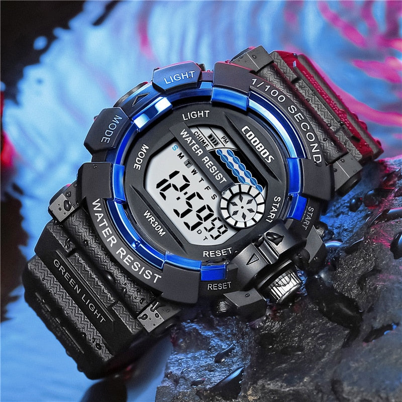 Fashion Men&#39;s LED Digital Watch Date Sport Outdoor Electronic Watch for Men Top Brand Luxury Military Watches relogio masculino