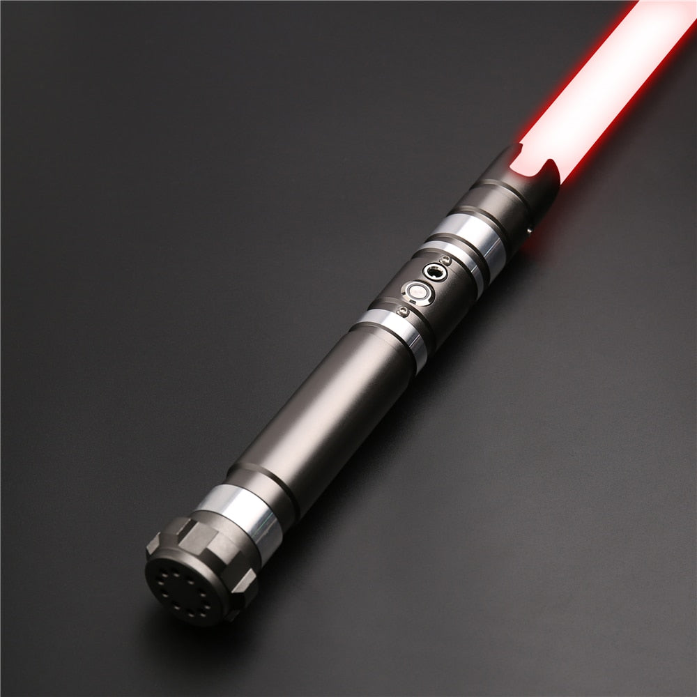 TXQSABER TS012 RGB Lightsaber Metal Handle Heavy Dueling Saber With 10 Soundfonts And 12 Kinds Light Kids Toys FOC Laser Swors