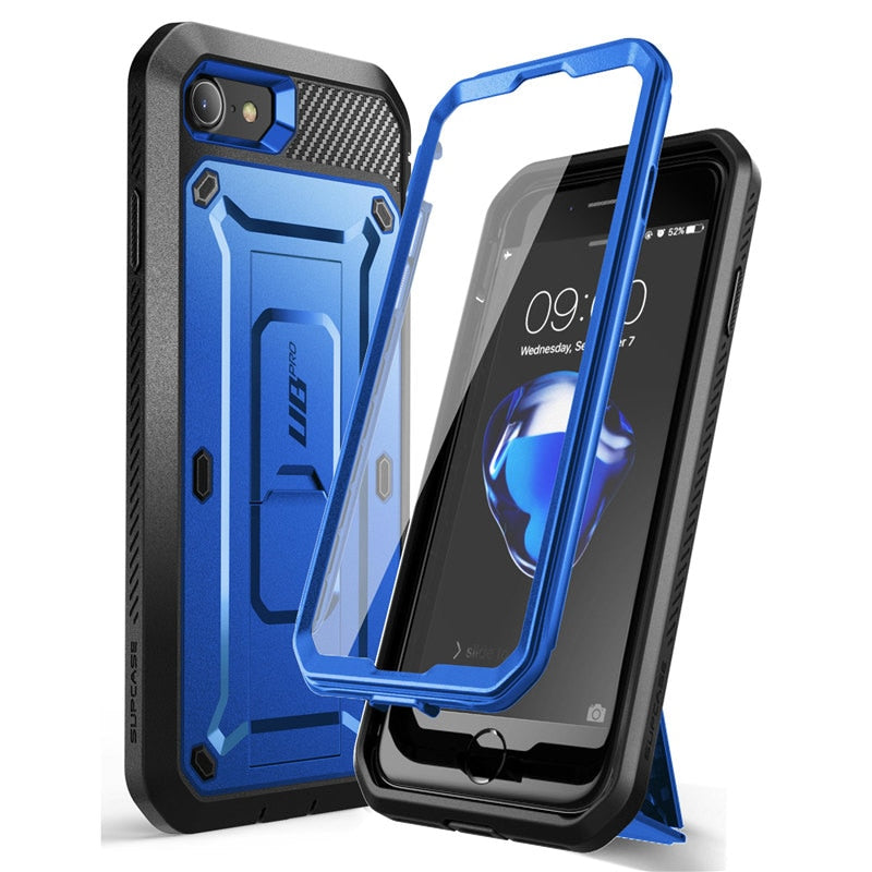 For iPhone SE 2022/2020 Case For iPhone 7/8 Case SUPCASE UB Pro Rugged Holster Cover Case with Built-in Screen Protector