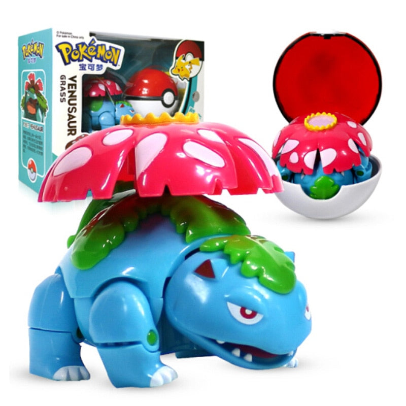 TOMY Pokemon Action Morphing Pokeballs Transformation Toys For Child PIKACHU Charizard Mewtwo Blastoise Venusaur Gyarados Toys