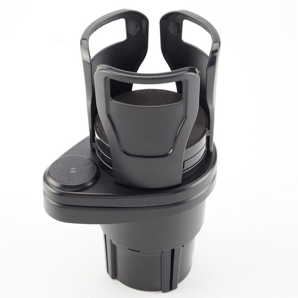 2 In 1 Vehicle-mounted Slip-proof Cup Holder 360 Degree Rotating Water Car Cup Holder Multifunctional Dual Houder Auto Accessory