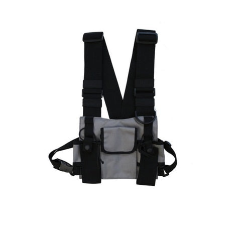 11 BYBB&#39;S DARK Function Tactical Chest Bag  Hip Hop Streetwear Men Functional Waist Bags Adjustable Pockets Waist Shoulder Bag