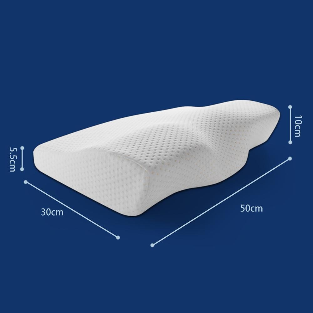 Memory Foam Bedding Pillow Neck protection Slow Rebound Memory Foam Butterfly Shaped Pillow Health Cervical Neck size in 50*30CM