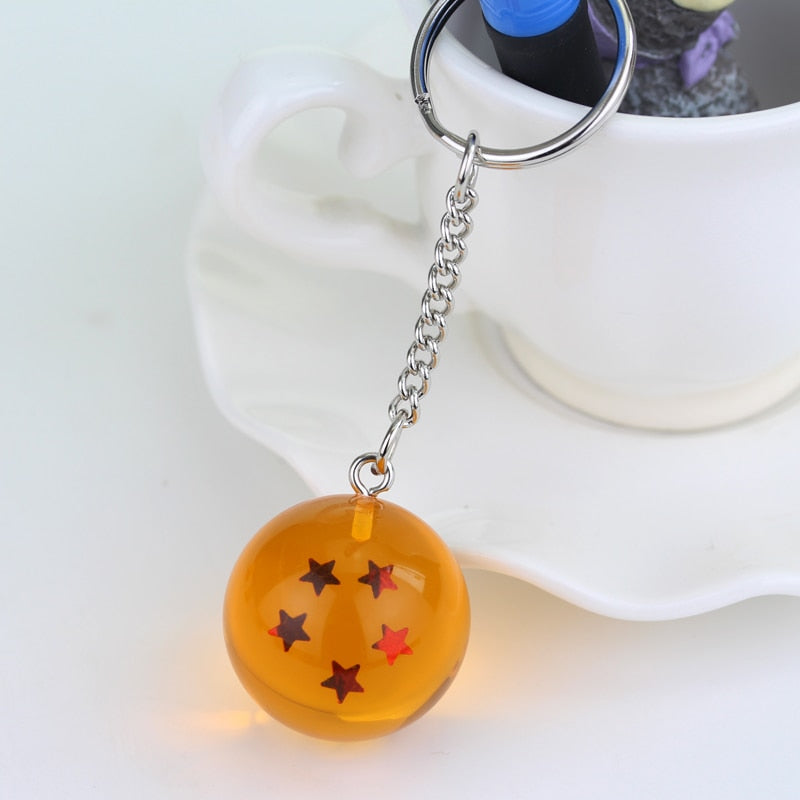 1-7 Stars Goku Star Spherical Keychain Men Car Women Bag Accessories