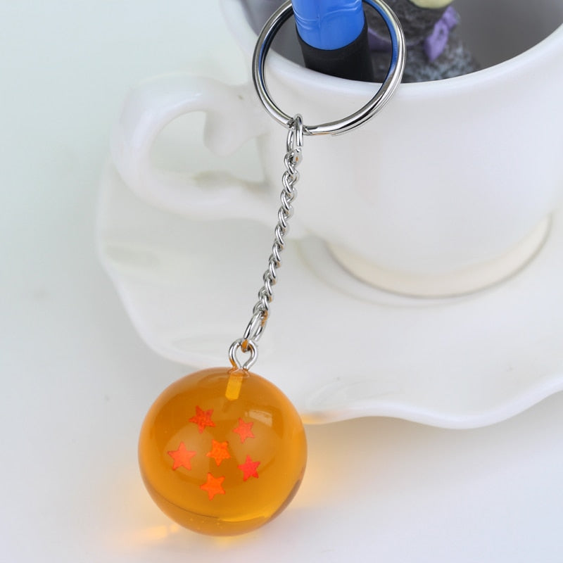 1-7 Stars Goku Star Spherical Keychain Men Car Women Bag Accessories