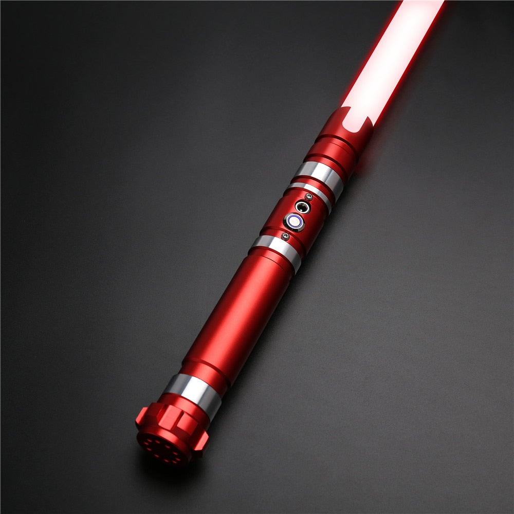 TXQSABER TS012 RGB Lightsaber Metal Handle Heavy Dueling Saber With 10 Soundfonts And 12 Kinds Light Kids Toys FOC Laser Swors