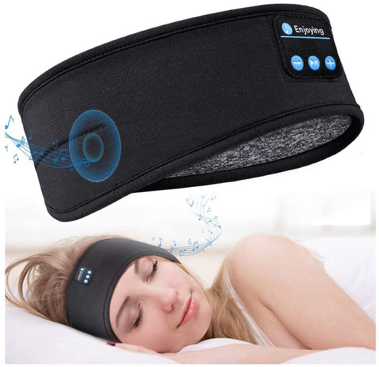 VIP Sleeping Headphones Sports Headband Thin Soft Elastic Comfortable Wireless Music Earphones Eye Mask for Side Sleeper