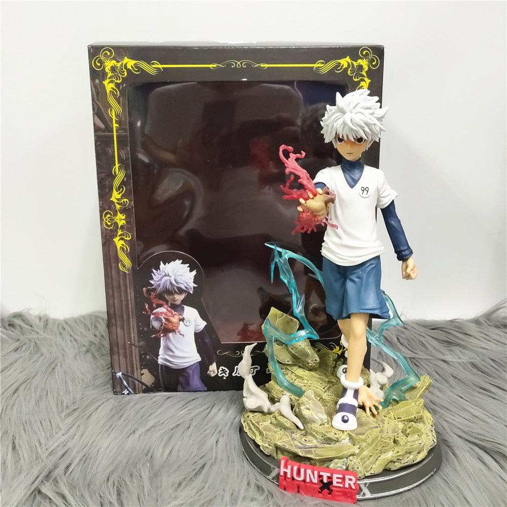 Hunter X Hunter Statue Killua GON Figure PVC Action Figures 250mm Anime Hunter X Hunter Figurine Collection Toy Diorama