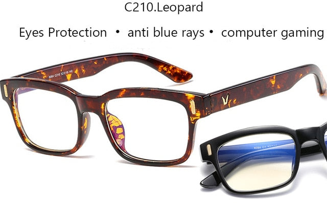 Blue Ray Computer Glasses Men Screen Radiation Eyewear Brand Design Office Gaming Blue Light Goggle UV Blocking Eye Spectacles