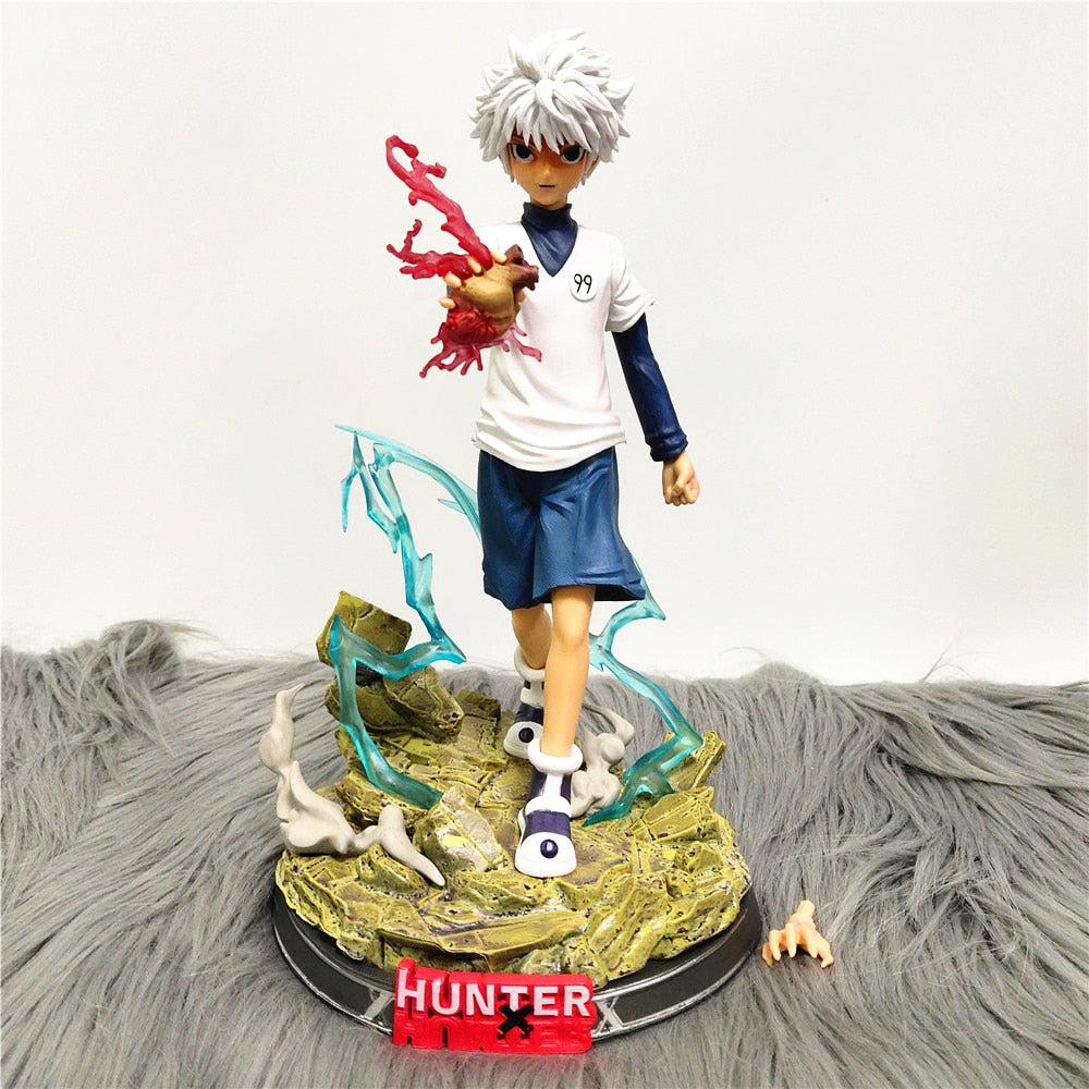 Hunter X Hunter Statue Killua GON Figure PVC Action Figures 250mm Anime Hunter X Hunter Figurine Collection Toy Diorama