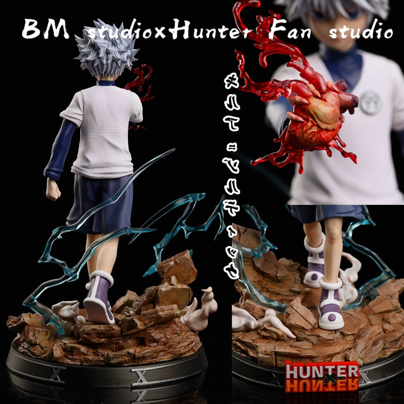 27cm Hunter x Hunter Gon Freecss &amp; Killua Zoldyck Anime PVC Action Figure Toy GK Game Statue Figurine Collection Model Doll Gift