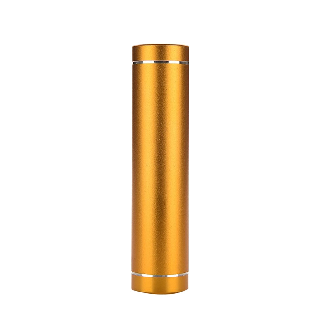 Mini Battery Bank Power Back Case Aluminum Cylindrical Cellphone 18650 Battery Backup Charger USB DIY Box Battery Storage Case