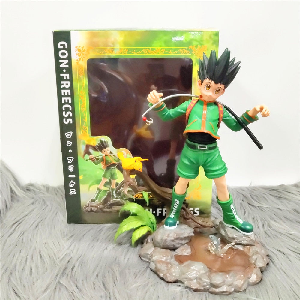 Hunter X Hunter Statue Killua GON Figure PVC Action Figures 250mm Anime Hunter X Hunter Figurine Collection Toy Diorama