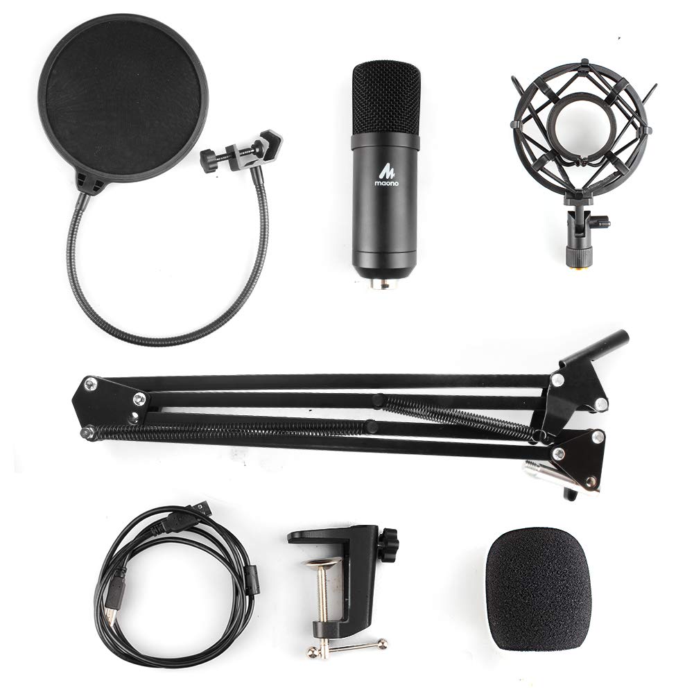 MAONO USB Microphone Kit Professional Podcast Condenser Mic 192KHZ/24BIT For PC Karaoke Youtube Studio Recording microfone A04