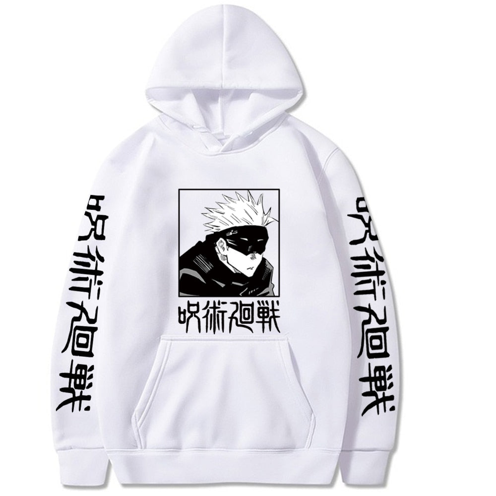 Jujutsu Kaisen Anime Hoodie Pullovers Tops Loose Long Sleeves Autumn and Winter Uniex