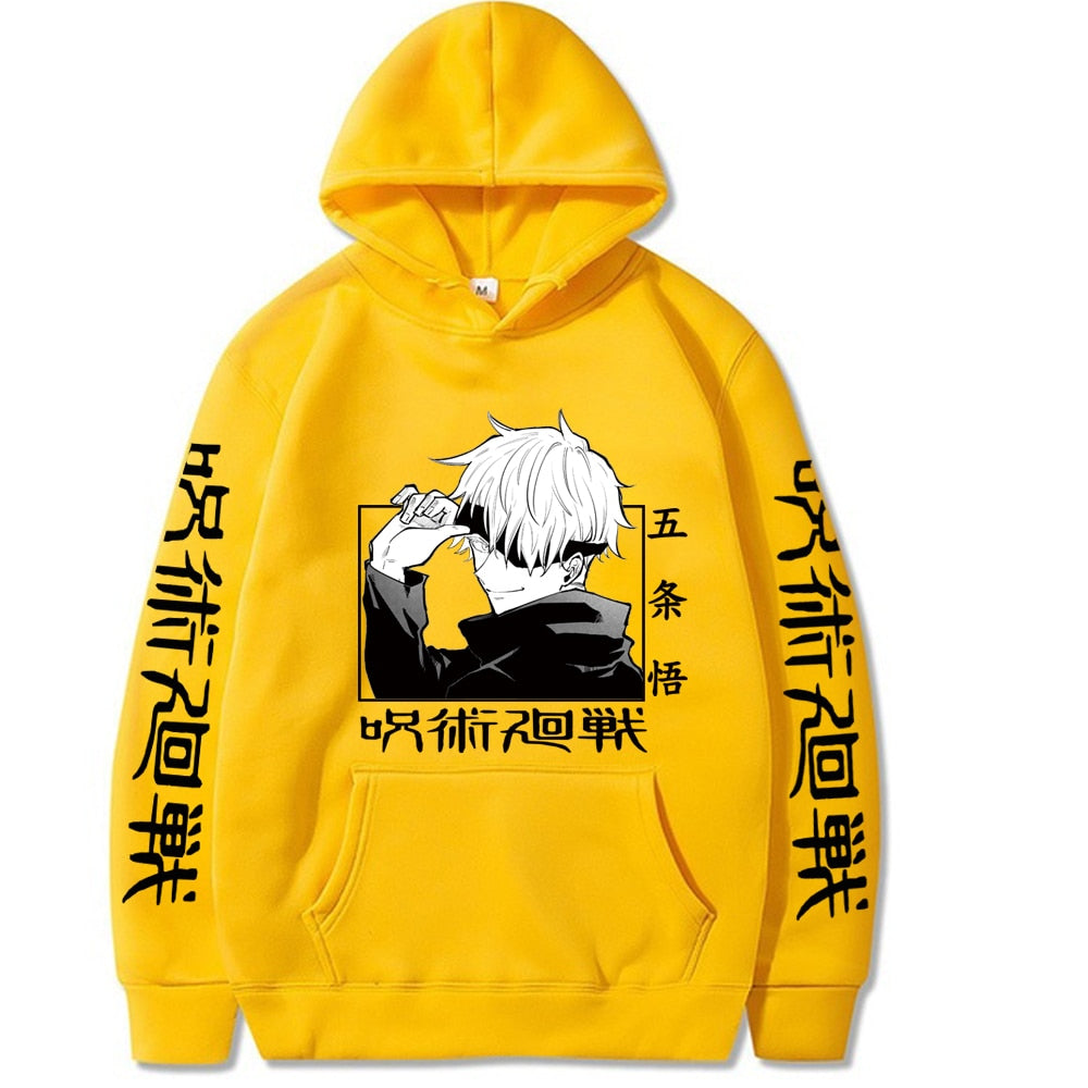 Jujutsu Kaisen 2021 Hot Anime Hoodie Long Sleeve Loose Harajuku Streetwear Hip Hop Uniex