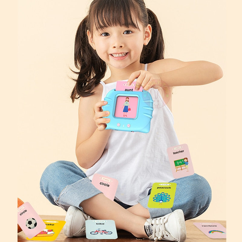 Kids Sight Words Games Talking Flash Cards Learning English Machine Education Electronic Book Toddlers 2-6 Years Reading Gadget