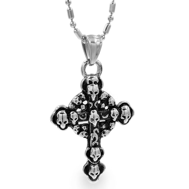 ATGO Christmas Gift Mens Jewelry Love you Jesus Cross Pendants, High Quality Women Stainless Steel Pendant Necklace BP701