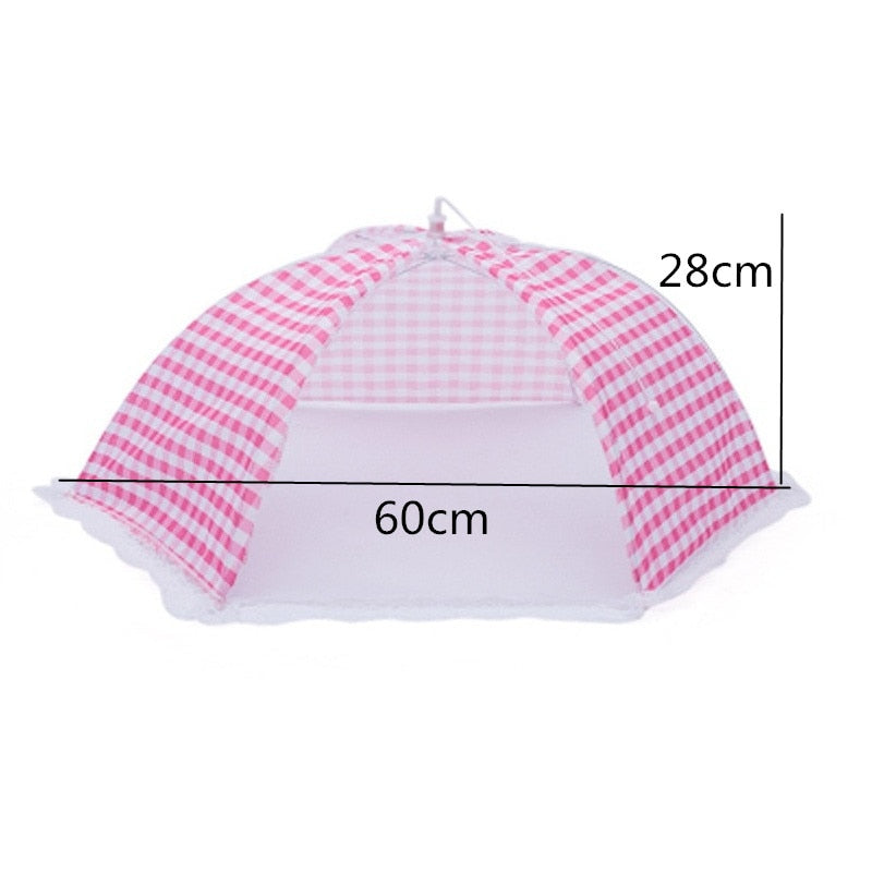 1PC Portable Umbrella Style Food Cover Anti Mosquito Meal Cover Lace Table Home Using Food Cover Kitchen Gadgets Cooking Tools