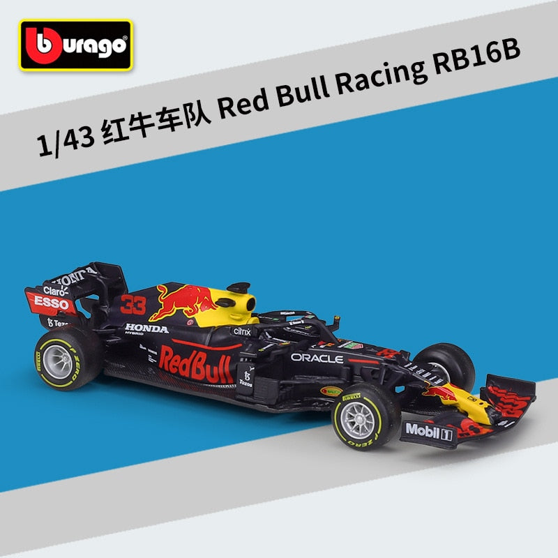 2022 Bburago RB18 Diecast 1:43 Car Red Bull Racing F1 Car Infiniti Racing Model Alloy Toy Formulaed One Car Collection Kid Gift