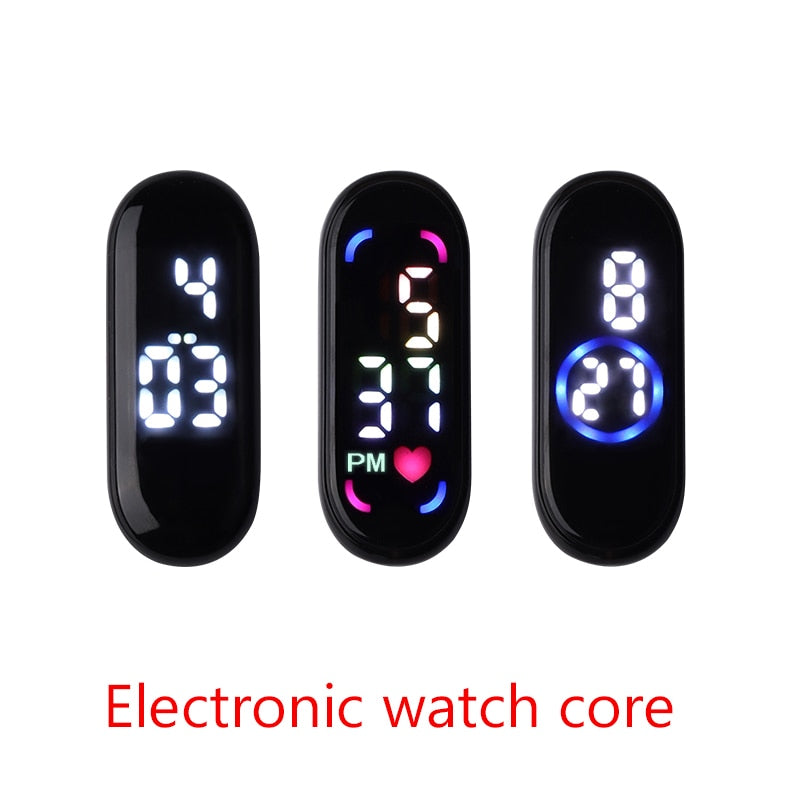 Pokemon Strap LED Electronic Watch Fashion Colorful Bracelet Touch Waterproof Anime Character Pikachu Educational Children&#39;s