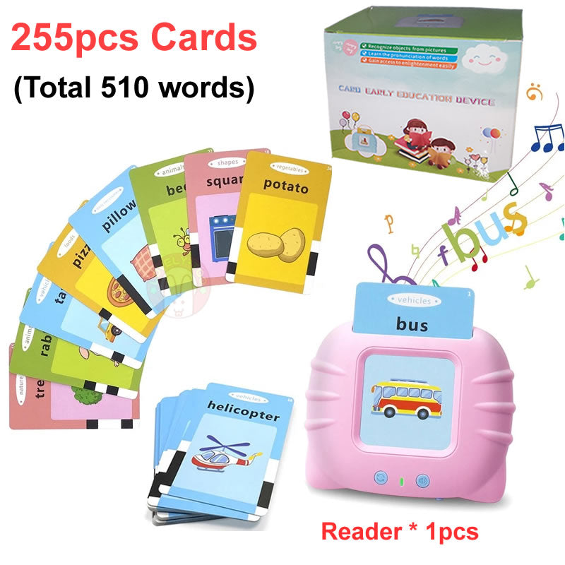 Kids Sight Words Games Talking Flash Cards Learning English Machine Education Electronic Book Toddlers 2-6 Years Reading Gadget