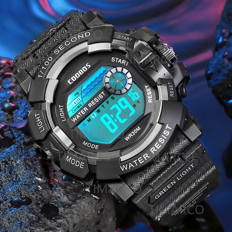 Fashion Men&#39;s LED Digital Watch Date Sport Outdoor Electronic Watch for Men Top Brand Luxury Military Watches relogio masculino