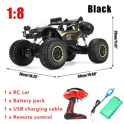 1:8 50cm RC Car 2.4G Radio Control 4WD Off-road Electric Vehicle Monster Buggy Remote Control Car Gift Toys For Children Boys