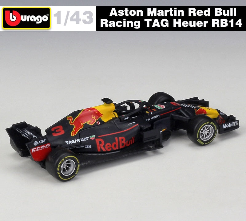 2022 Bburago RB18 Diecast 1:43 Car Red Bull Racing F1 Car Infiniti Racing Model Alloy Toy Formulaed One Car Collection Kid Gift