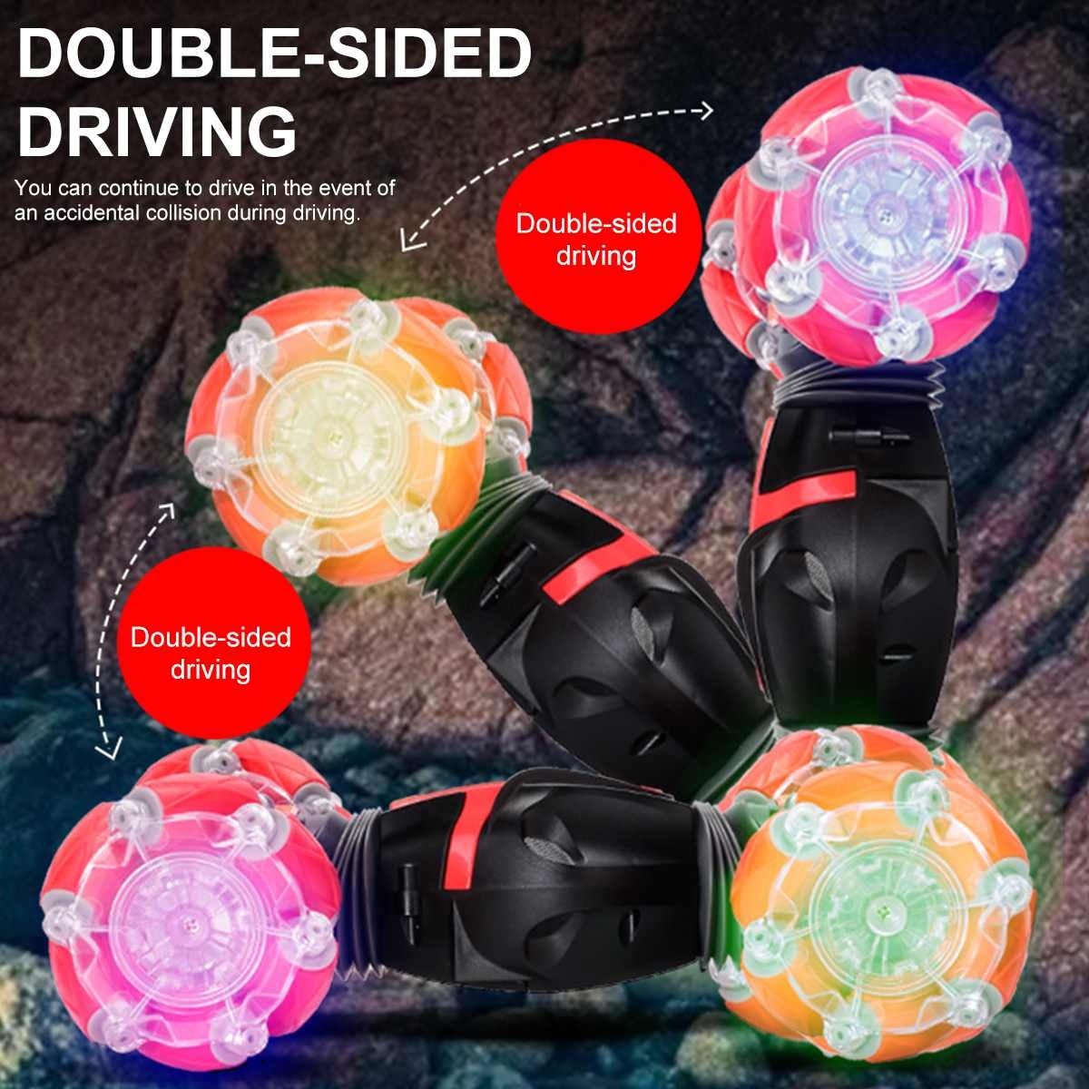 4WD 2.4G Stunt RC Car 360°Rotation Drift Gesture Induction Control Car Twisting Off-road Vehicle with Light Music Drift Toy Gift