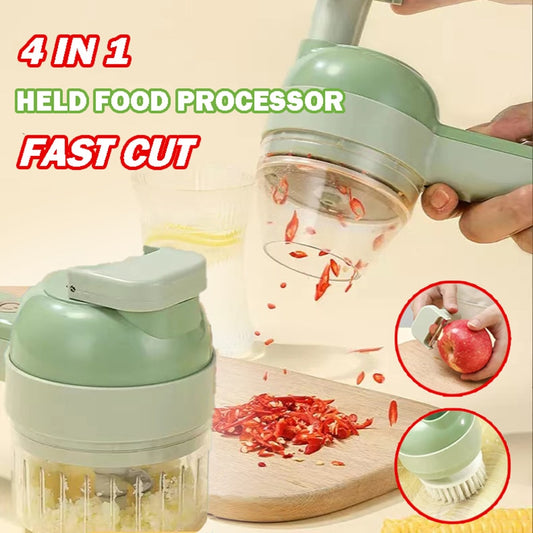 Multifunction Food Chopper Slicer Electric 40w Vegetable Cutter Masher Wireless Garlic Crusher Grinder Kitchen Gadgets